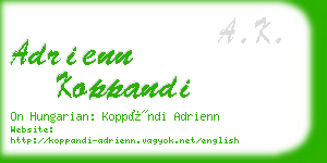 adrienn koppandi business card